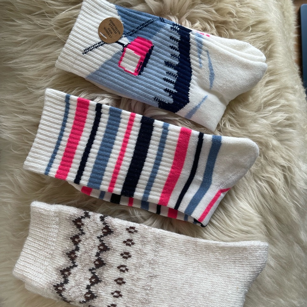 Ski Lift Themed Socks